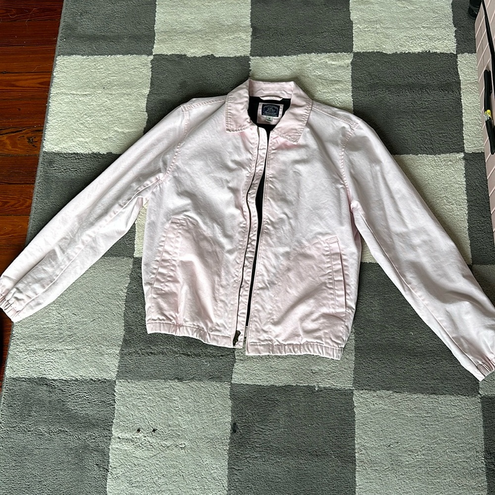 Jcrew mens light pink bomber jacket